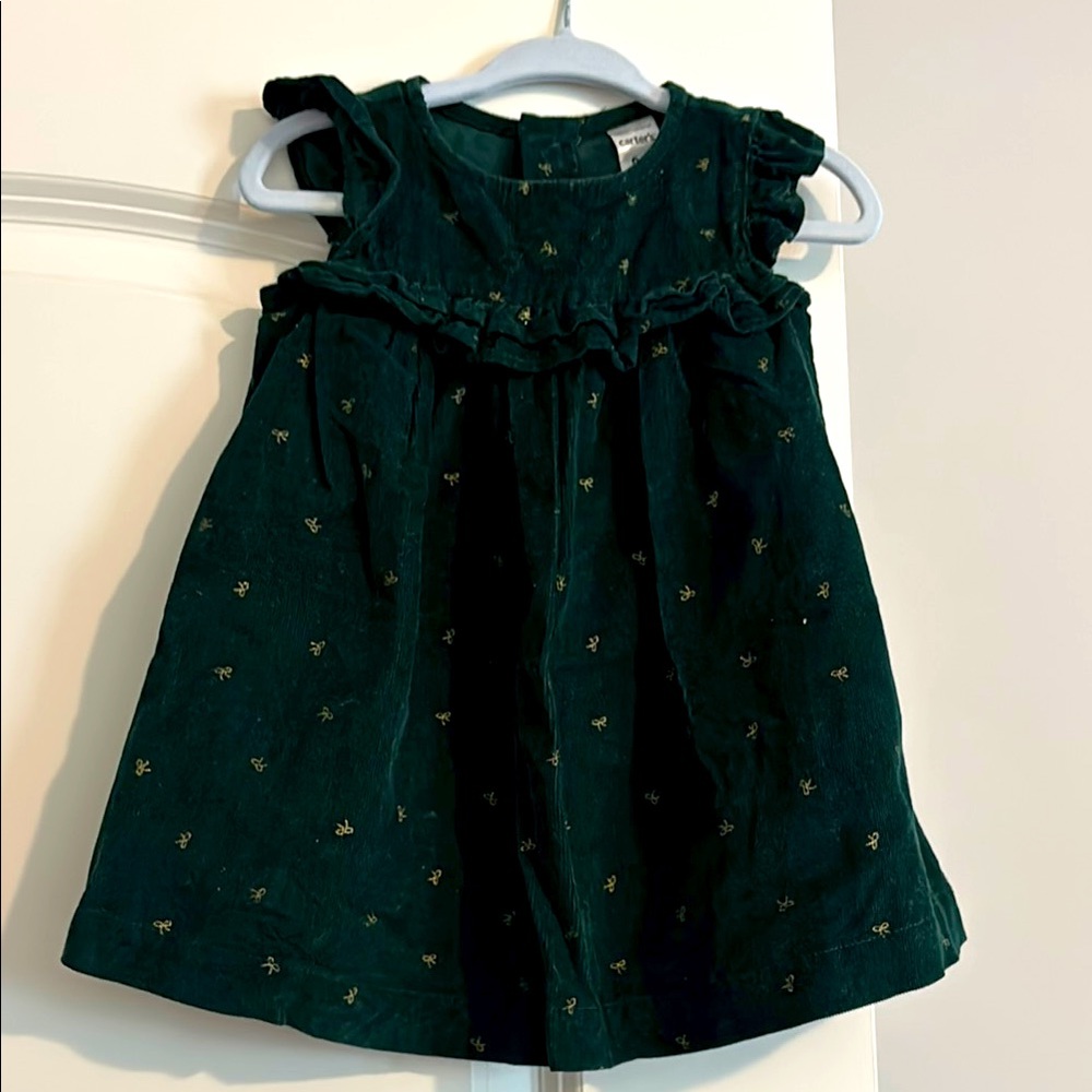 Carters soft corduroy and velvet dress